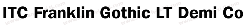 ITC Franklin Gothic LT Demi Condensed字体转换
